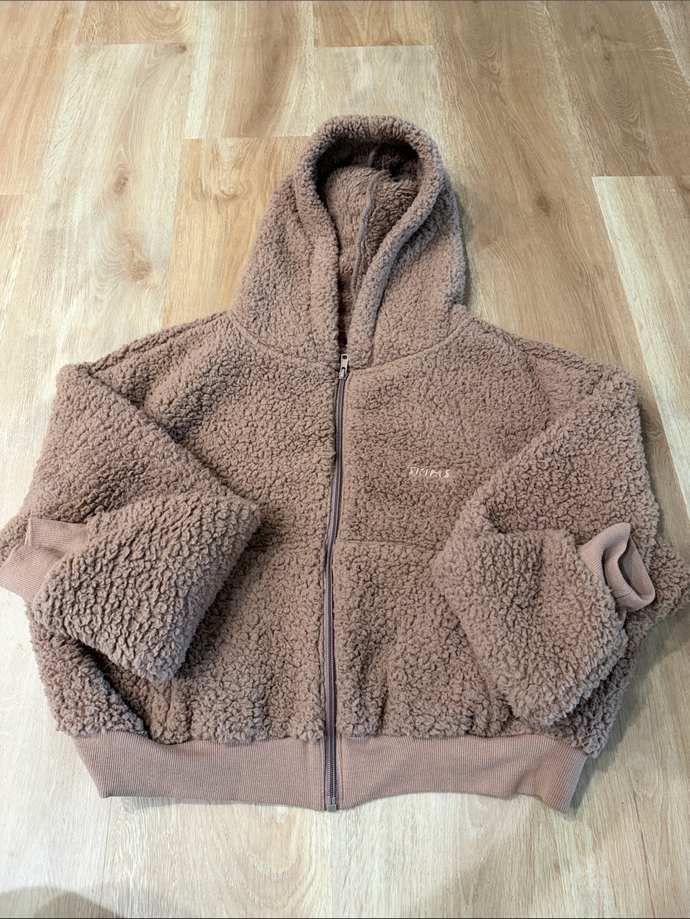 Skims Brown Teddy Jacket NWT